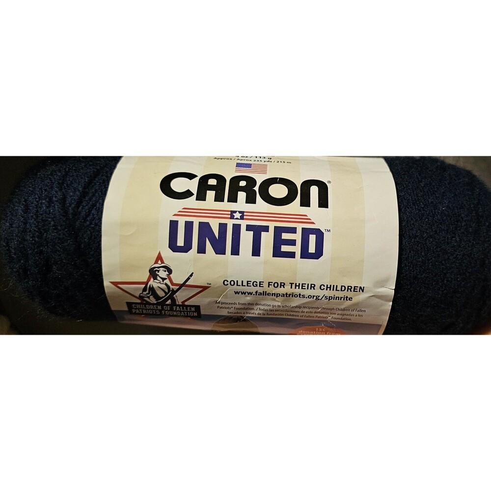 Caron yarn UNITED - 4oz / 113g / 235yds / 215m - yarnspirations NAVY VINTAGE